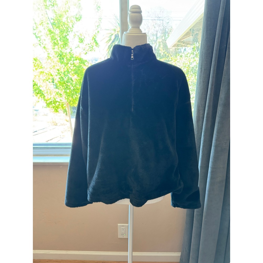 A New Day Fuzzy Black‎ Jacket Size Medium